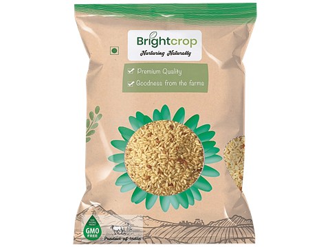 Brightcrop Aromatic Joha Brown Rice - Premium Quality, GMO Free, Organic, 1 kg