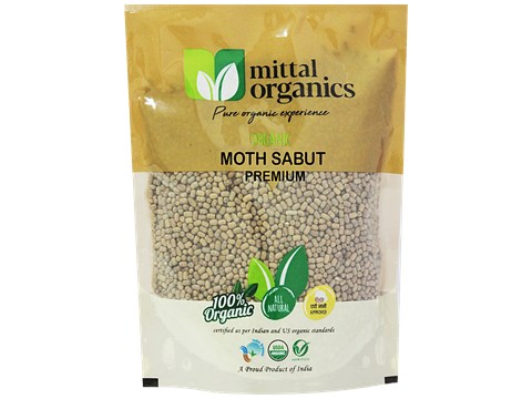 Mittal Organics Moth Sabut Premium, 500g