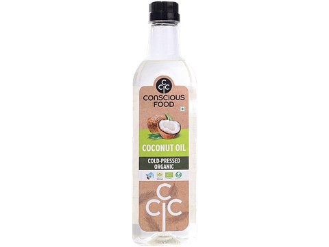 Conscious Food Coconut Oil - Cold Pressed, 500 ml