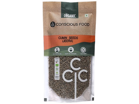 Conscious Food Jeera/Cumin Seeds, 100 g