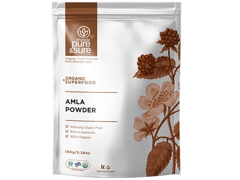 Phalada Pure & Sure Organic Amla Powder, 100 g