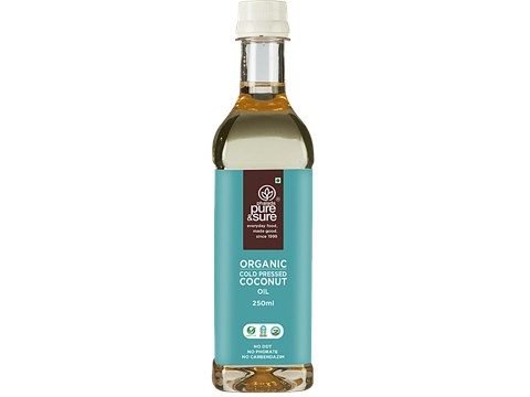 Phalada Pure & Sure Organic - Coconut Oil Cold Pressed, 250 ml