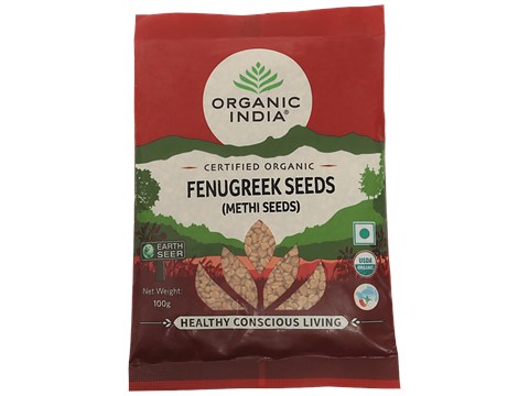 Organic India Fenugreek/Methi Seeds - Certified Organic, 100 g