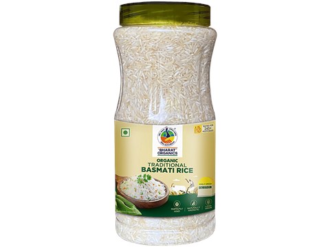 Bharat Organics Organic Traditional Basmati Rice, 1 kg
