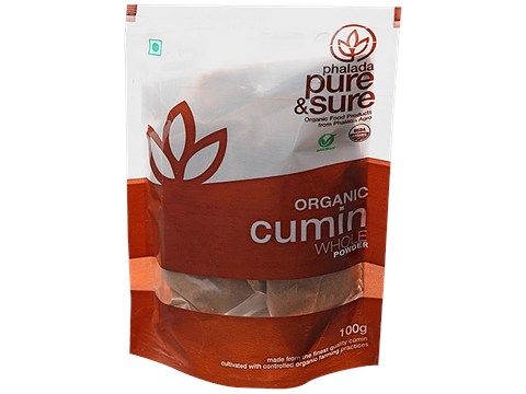 Phalada Pure & Sure Organic Cumin Powder - Enhances Flavour, 100 g
