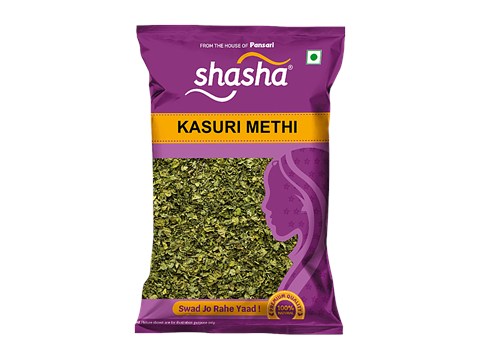 SHASHA Kasuri Methi - Whole, Premium Quality, All Natural, Kitchen Essential Spice, 100 g