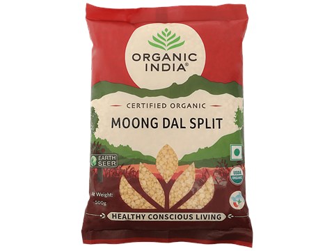 Organic India Moong Dal - Split, Healthy, Pesticide-Free, 500 g