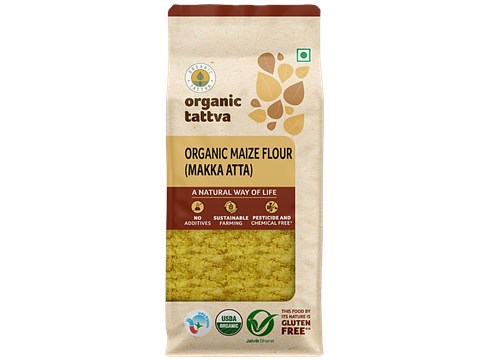 Organic Tattva Maize Flour/Makka Atta - Corn, 500 g