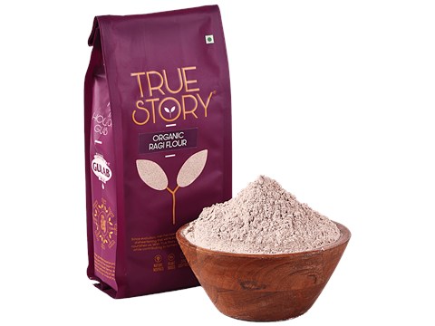 True Story Organic Ragi Flour, 500 g