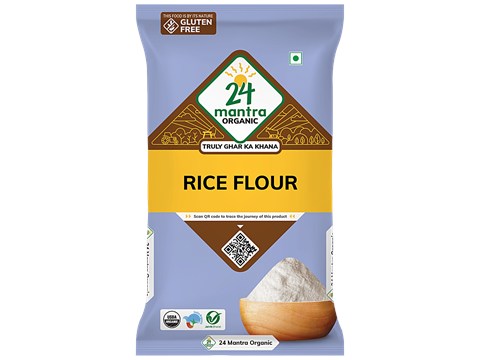 24 Mantra Organic Rice Flour, 500 g