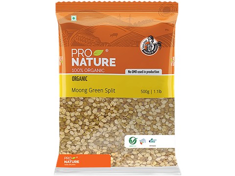 Pro Nature Organic Moong - Green (Split), 500 g