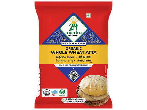 24 Mantra Organic Whole Wheat Atta, 1 kg