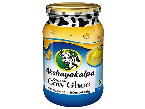 Akshayakalpa Organic Cow Ghee/Tuppa, 490 ml