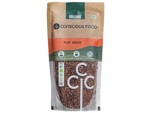Conscious Food Flax Seeds - Organic, 200 g
