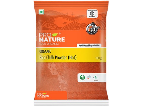 Pro Nature Organic Powder - Red Chilli, 100 g