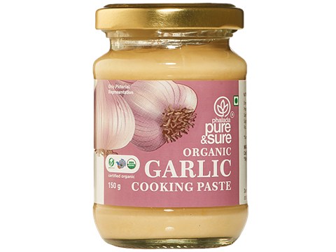 Phalada Pure & Sure Organic Garlic Paste - Enhances Flavour, 150 g