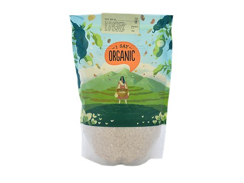 I Say Organic White Basmati Rice/Chawal - High In Fibre, 1 kg