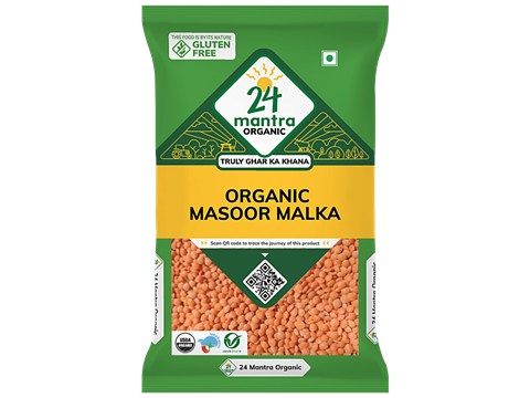 24 Mantra Organic Masoor Malka, 500 g