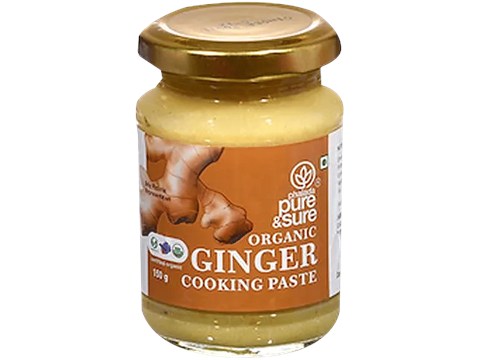 Phalada Pure & Sure Organic Ginger Cooking Paste - Immunity Booster, 150 g