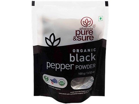 Phalada Pure & Sure Organic Black Pepper Powder, 100 g