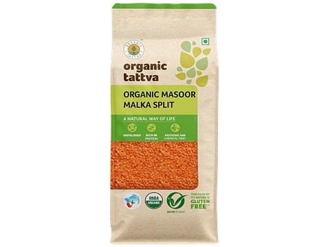 Organic Tattva Organic Masoor Dal Split, 500 g