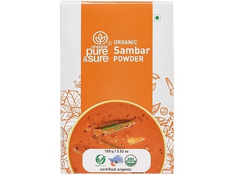 Phalada Pure & Sure Organic - Sambar Powder, 100 g