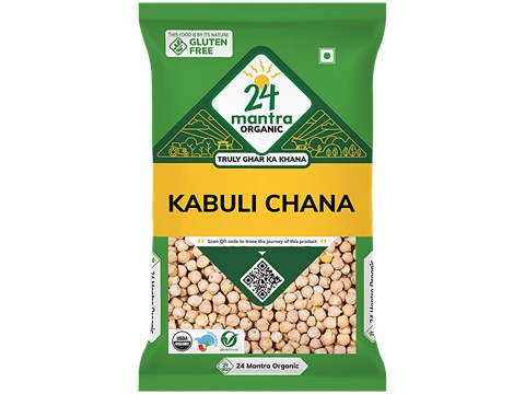 24 Mantra Organic Organic - Kabuli Chana/Kabuli Kadale, 1 kg
