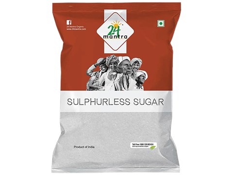 24 Mantra Organic Organic Sulphurless Sugar/Sakkare, 1 kg