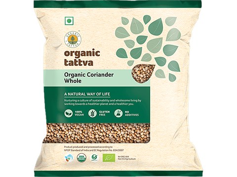 Organic Tattva Dhaniya/ Coriander - Whole, 100 g
