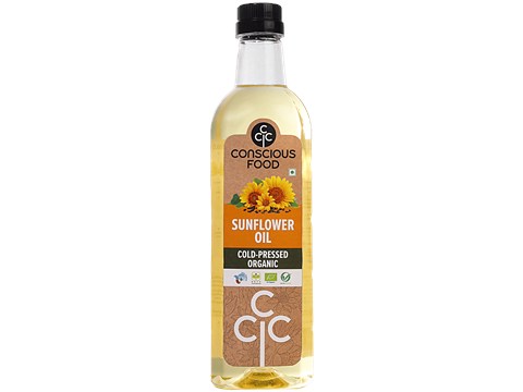 Conscious Food Sunflower Oil - Cold Pressed, 500 ml