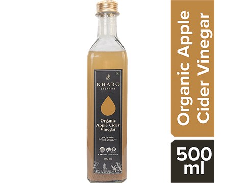 Kharo Organics Apple Cider Vinegar With The Mother - Fibre Rich, 500 ml