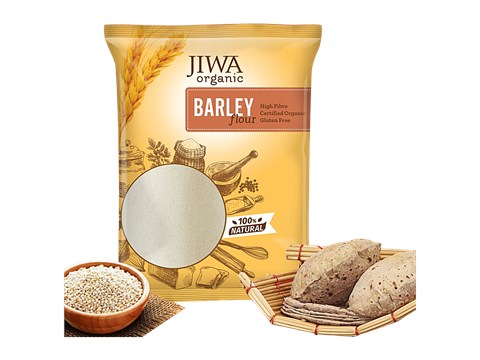 Jiwa Organic Barley Flour - Natural & Gluten Free, 750 g