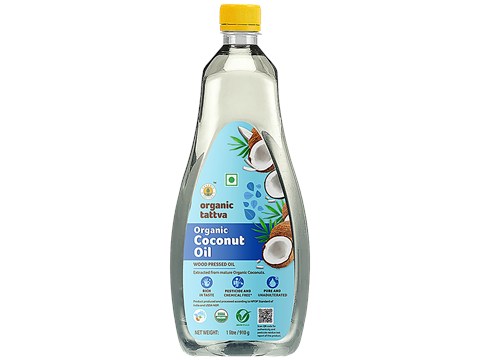 Organic Tattva Organic Coconut Oil, 1 L