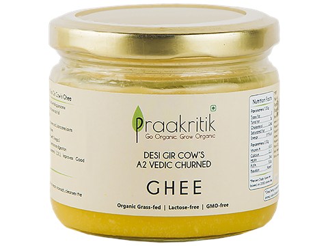 Praakritik Desi A2 Gir Cow Ghee/Tuppa, 220 ml