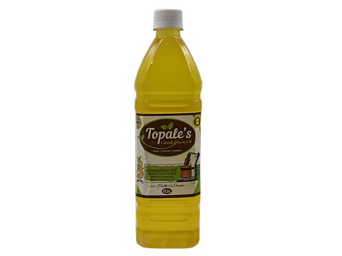 Topale's Organic Groundnut Oil - Cold Pressed, Lakadi Ghana, 1 L
