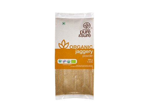 Phalada Pure & Sure Organic Jaggery Powder, 500 g