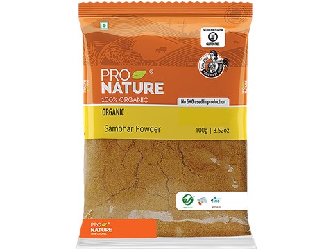 Pro Nature Organic Powder - Sambhar, 100 g
