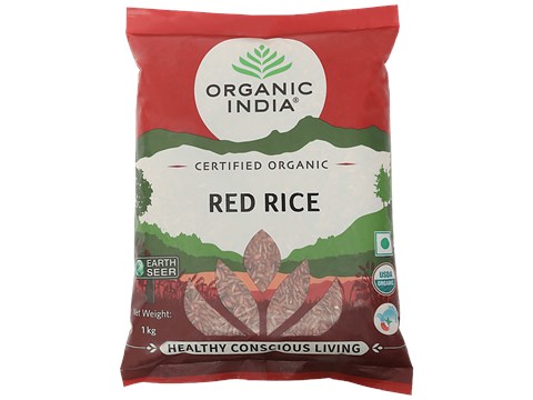 Organic India Red Rice - Certified Organic, 1 kg