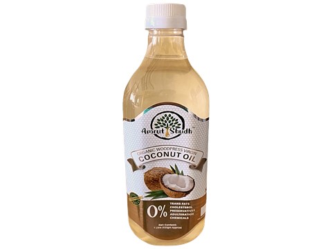 Amrut Shudh Organic Wood Pressed Virgin Coconut Oil - Rich In Fatty Acids, Helps Alzheimers & Good Cholesterol, 1 L