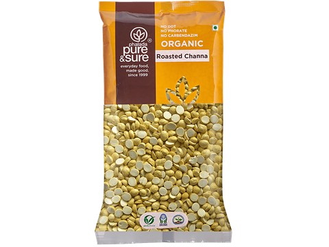 Phalada Pure & Sure Organic - Roasted Chana Daal, 500 g