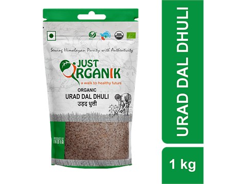 Just Organik Urad Dal - Dhuli, 1 kg