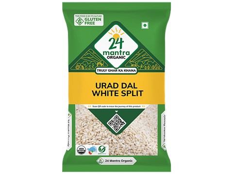 24 Mantra Organic Urad Dal White Split, 500 g