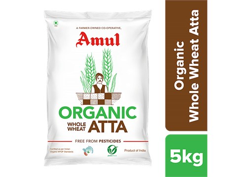 Amul Organic Whole Wheat Atta, 5 kg