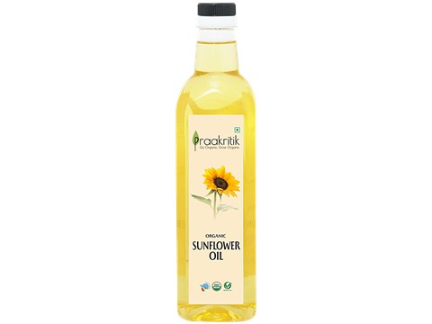 Praakritik Organic Sunflower Oil, 1 L