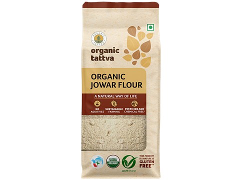 Organic Tattva Jowar Flour/Jolada Hittu, 500 g