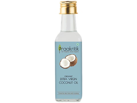 Praakritik Organic Extra Virgin Coconut Oil, 100 ml