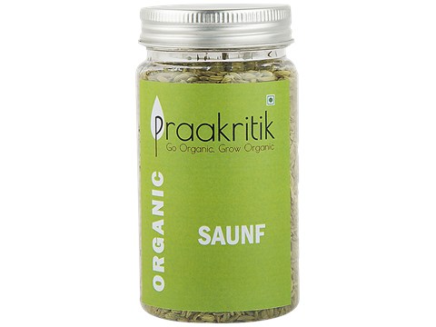 Praakritik Organic Saunf/Fennel Seeds, 100 g