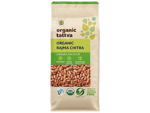 Organic Tattva Organic Rajma/Capparadavare Chitra, 1 kg