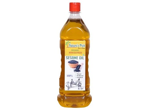 Nature's Pick  Organic Cold Pressed Oil - Sesame, 1 L