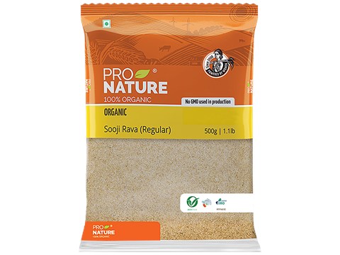 Pro Nature Organic Sooji/Rava - Regular, 500 g